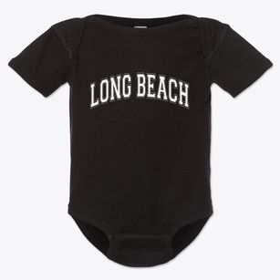 Long Beach Mississippi Varsity Baby Onesie