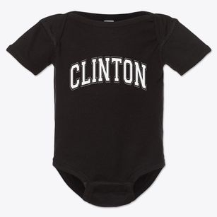 Clinton North Carolina Varsity Baby Onesie