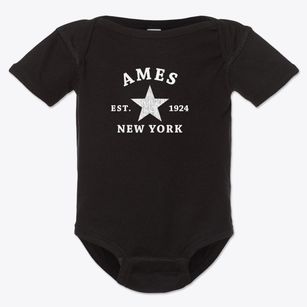Ames New York Star Baby Onesie