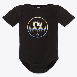 Utica Wisconsin Color Fade Baby Onesie