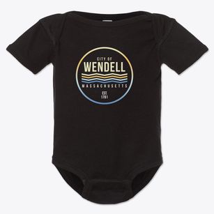 Wendell Massachusetts Color Fade Baby Onesie