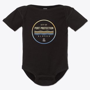 Port Protection Alaska Color Fade Baby Onesie
