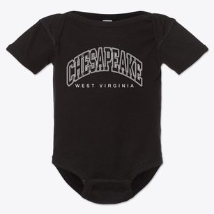 Chesapeake West Virginia Inline Baby Onesie