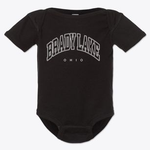 Brady Lake Ohio Inline Baby Onesie