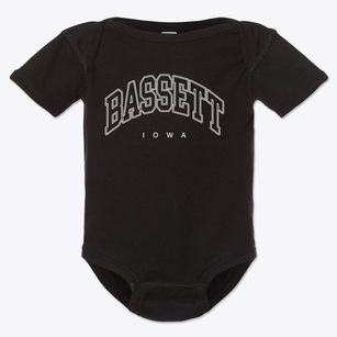 Bassett Iowa Inline Baby Onesie