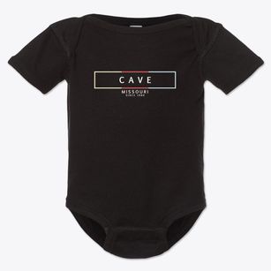 Cave Missouri Artbox Baby Onesie
