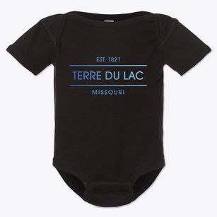 Terre Du Lac Missouri Horizon Baby Onesie
