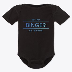 Binger Oklahoma Horizon Baby Onesie