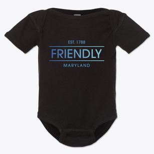 Friendly Maryland Horizon Baby Onesie