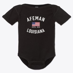 Afeman Louisiana Patriot Baby Onesie