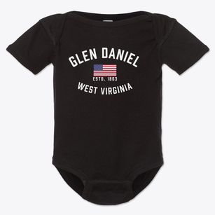 Glen Daniel West Virginia Patriot Baby Onesie