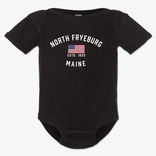 North Fryeburg Maine Patriot Baby Onesie
