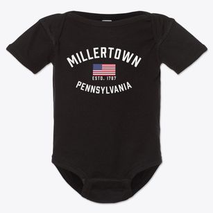 Millertown Pennsylvania Patriot Baby Onesie