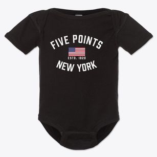 Five Points New York Patriot Baby Onesie