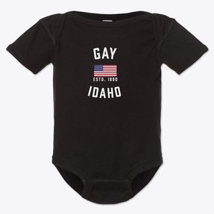 Gay Idaho Patriot Baby Onesie