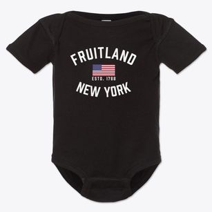 Fruitland New York Patriot Baby Onesie