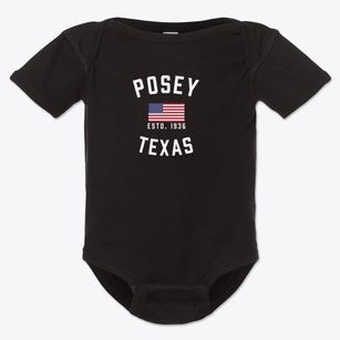 Posey Texas Patriot Baby Onesie