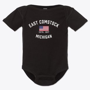 East Comstock Michigan Patriot Baby Onesie