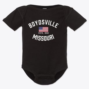 Boydsville Missouri Patriot Baby Onesie