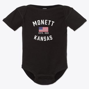 Monett Kansas Patriot Baby Onesie