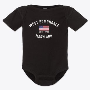 West Edmondale Maryland Patriot Baby Onesie