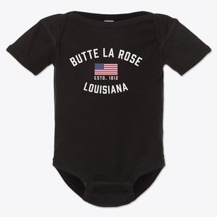 Butte La Rose Louisiana Patriot Baby Onesie