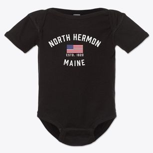 North Hermon Maine Patriot Baby Onesie