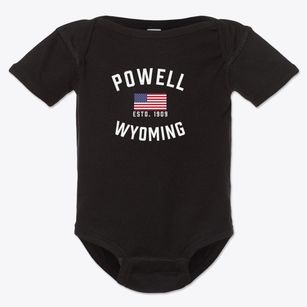 Powell Wyoming Patriot Baby Onesie
