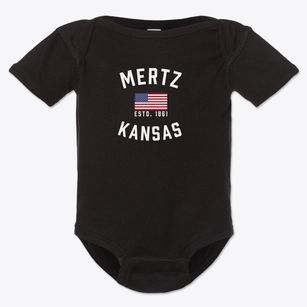 Mertz Kansas Patriot Baby Onesie
