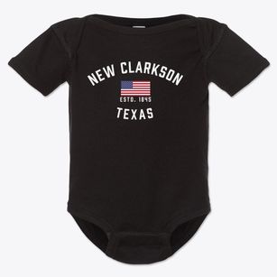 New Clarkson Texas Patriot Baby Onesie