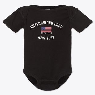 Cottonwood Cove New York Patriot Baby Onesie