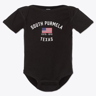 South Purmela Texas Patriot Baby Onesie