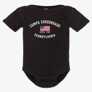 Comps Crossroads Pennsylvania Patriot Baby Onesie