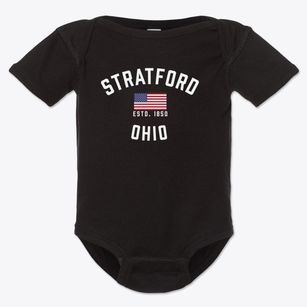 Stratford Ohio Patriot Baby Onesie