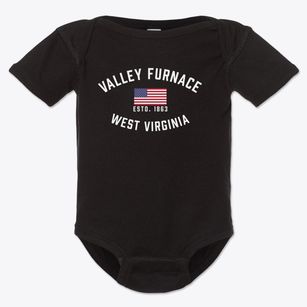 Valley Furnace West Virginia Patriot Baby Onesie