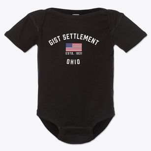 Gist Settlement Ohio Patriot Baby Onesie