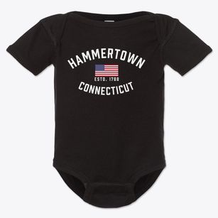Hammertown Connecticut Patriot Baby Onesie