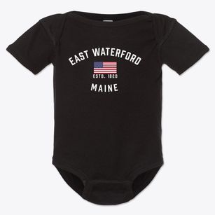 East Waterford Maine Patriot Baby Onesie