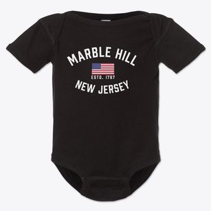 Marble Hill New Jersey Patriot Baby Onesie