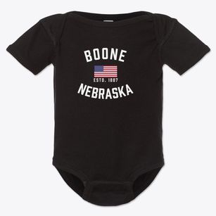 Boone Nebraska Patriot Baby Onesie
