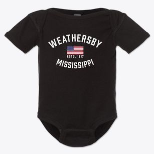 Weathersby Mississippi Patriot Baby Onesie