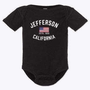 Jefferson California Patriot Baby Onesie