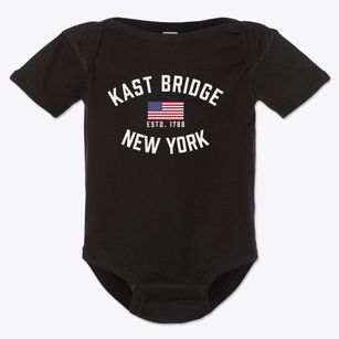 Kast Bridge New York Patriot Baby Onesie