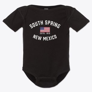 South Spring New Mexico Patriot Baby Onesie