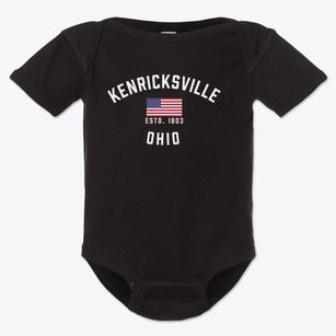 Kenricksville Ohio Patriot Baby Onesie