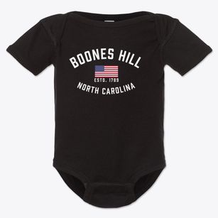 Boones Hill North Carolina Patriot Baby Onesie