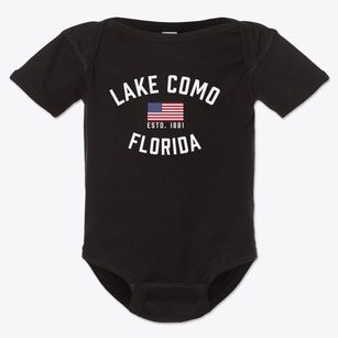 Lake Como Florida Patriot Baby Onesie