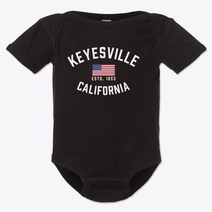 Keyesville California Patriot Baby Onesie