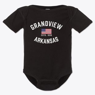 Grandview Arkansas Patriot Baby Onesie