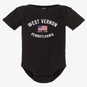 West Vernon Pennsylvania Patriot Baby Onesie